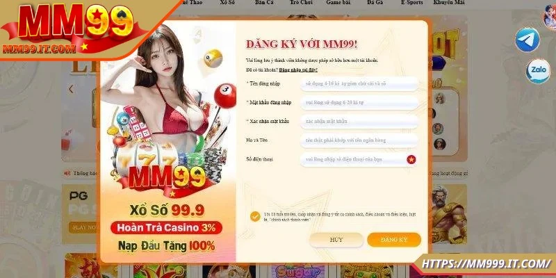 Đăng Ký MM99 Nhận Ngay Ưu Đãi Hấp Dẫn Nhất Mọi Thời Đại