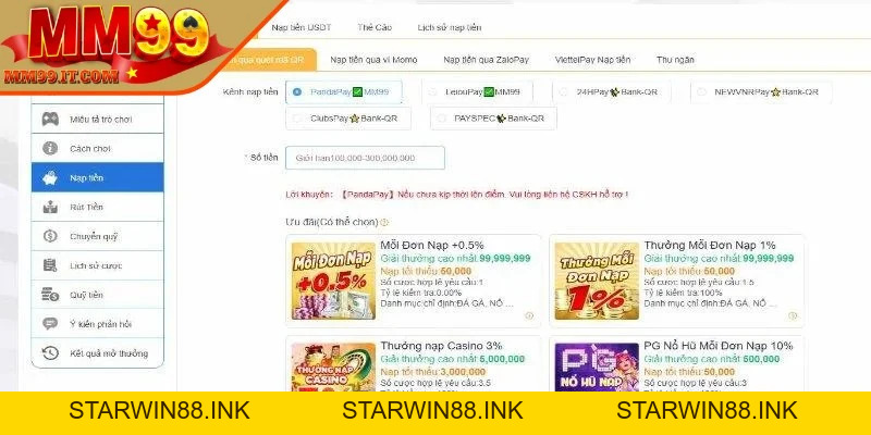 Nạp Tiền MM99 - Siêu Đơn Giản, Nhanh Chóng Cho Người Mới